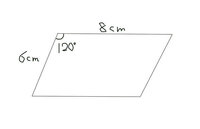 平行四辺形の面積の求め方 数学の問題で 平行四辺形の面積を求めなさい Yahoo 知恵袋