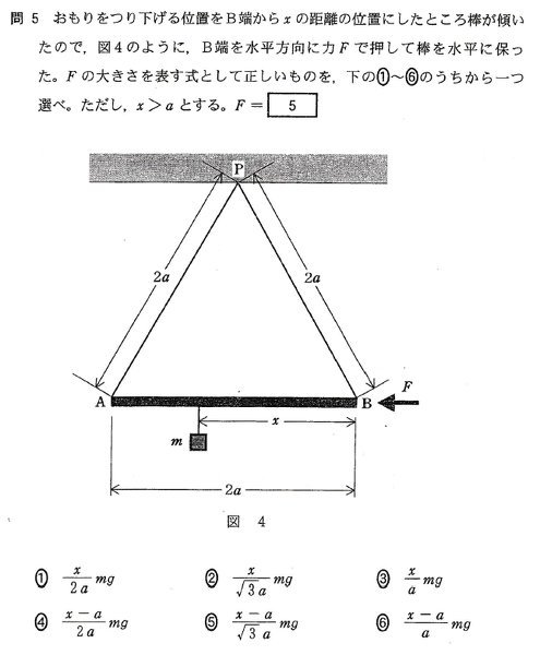センター2003年度追試験・物理の問題です。 - 答えは⑤番な - Yahoo