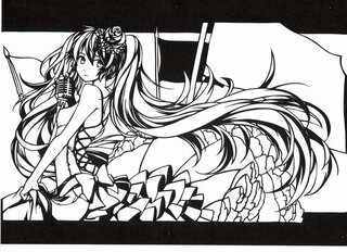 最も欲しかった 初音ミク 切り絵 素材 無料の折り紙画像