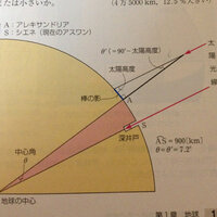 地学エラトステネスの地球の計算この計算がまったくわかりません わかる方 教 Yahoo 知恵袋