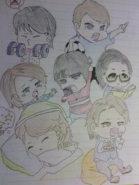 私はよく 関ジャニ のイラスト チビキャラ を描きます 私の絵 Yahoo 知恵袋