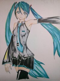 絵の評価お願いします 初音ミクを描きました コピックを買ったのですが全く使 Yahoo 知恵袋