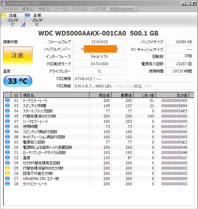 HDDやSSDにおいて、電源投入回数と使用時間は、どちらが少ないほうが長
