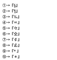 記号 読み方