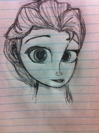 絵の評価お願いします アナ雪のエルサです 模写ではありませんのでパッ Yahoo 知恵袋