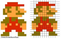 マイクラで本格的なドット絵を作りたいのですが設計図が作れるサ Yahoo 知恵袋