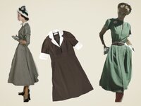 1940年代 50年代に海外のお嬢様が着ていたワンピースやスカー Yahoo 知恵袋