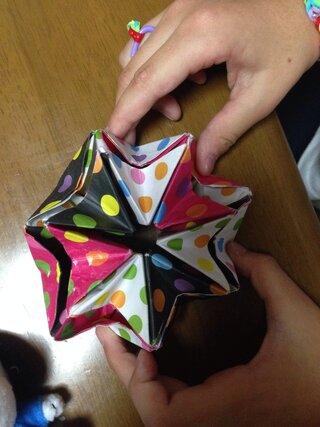 万華鏡 方 折り紙 折り