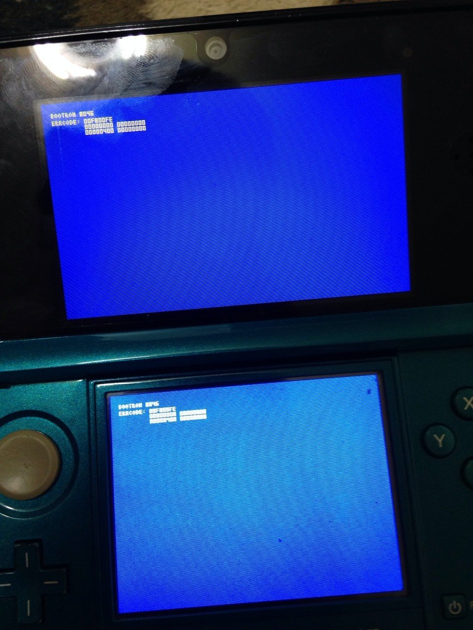友人の3dsがブルースクリーンになりました何かやっていたわけでも