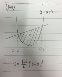 微積面積公式 大学受験 文系 で覚えるべき微積の面積公式を教え Yahoo 知恵袋