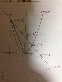 点cを通り Aobの面積を2等分する直線の式を求めなさい という問題が全 Yahoo 知恵袋