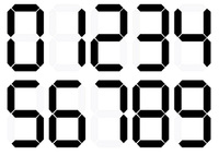 マインクラフトpeデジタル時計などに使われるデジタル数字を作りたいのですが Yahoo 知恵袋