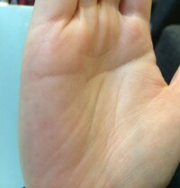 手相に詳しい方に質問です 結婚線に細かい縦線 と上向きの線が枝分かれして現 Yahoo 知恵袋