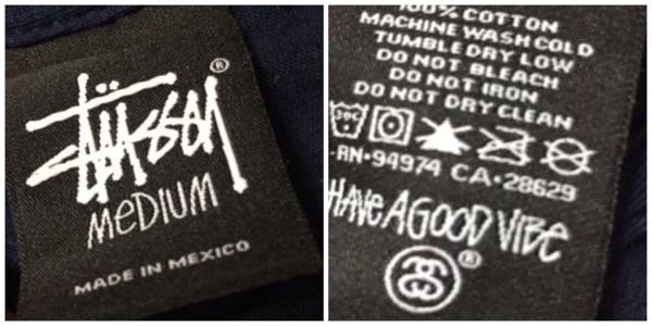 ステューシー　tシャツ   洗濯タグ　商品タグ　購入履歴　確認用 ステューシー tシャツ 洗濯タグ 商品タグ 購入履歴 確認用