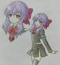 中二です 終わりのセラフの柊シノアちゃんを描きました 評価お願い Yahoo 知恵袋