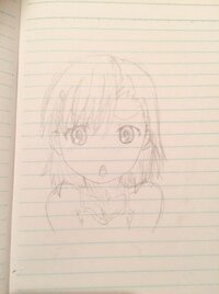 ちょっと描いてみたんですけど 髪の毛の描き方 影のつけ方 服の描 Yahoo 知恵袋
