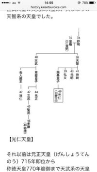 天智系 天武系となったのに 奈良時代に再度天智系天皇に戻ってしまうのは何故です Yahoo 知恵袋