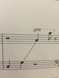 ピアノの楽譜なんですが この直線はどういう意味ですか 右手 Yahoo 知恵袋