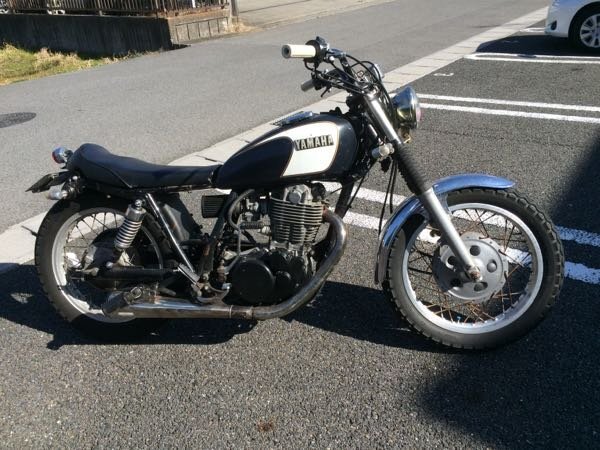SR400 1JR フロントフォーク　エアバルブ有り ドラムブレーキ用 SR400/500用 フロントフォーク 17.5cm ジョイント ペア / 2％er