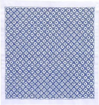 画像の刺し子の花ふきん 刺し終わるまでだいたいどのくらい時間が必 Yahoo 知恵袋