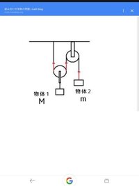 物理の定滑車と動滑車の問題で つるした２つの物体の加速度が一緒の時と違う時 Yahoo 知恵袋