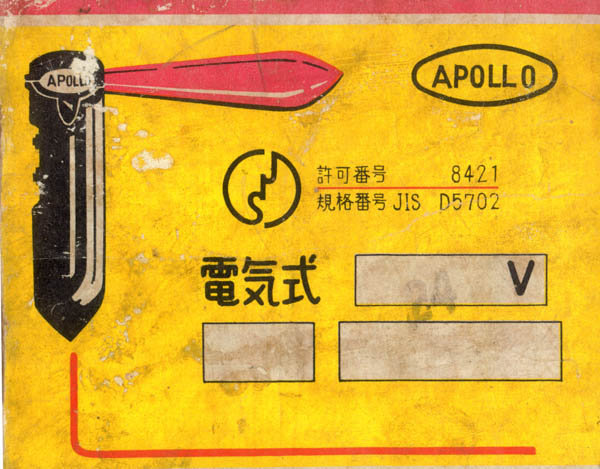 腕木式方向指示器」、普通はアポロ式ウィンカーと呼ばれていました。私