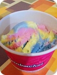 レインボーマーブル」というフレーバーのアイスクリームを昔食べた事が 