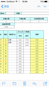 Excelで入力した時間を0 25単位で表示させるには 補足 残業時 Yahoo 知恵袋