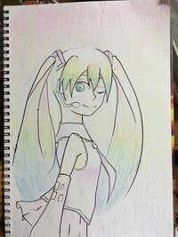 イラスト評価お願いします 初音ミクを描きました めっちゃめちゃ Yahoo 知恵袋