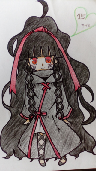 カゲプロのアザミを描きました 評価お願いします 1 何歳が描いた絵に Yahoo 知恵袋