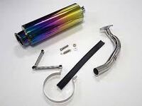 レッツ2が速くなったらいいなセットZZマフラーとシリンダー