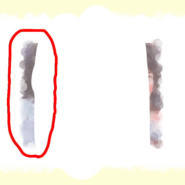 このような、画像のふちを丸でぼかす加工のやり方を教えて下さいっ❣u20db 