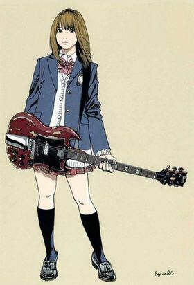 このイラストの女の子が持っているギターの名称を教えてください Yahoo 知恵袋