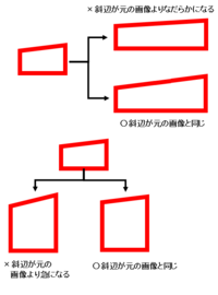 イラストレーターcs2で一辺が傾斜の図形を書いたのですが傾斜角度を変えずに Yahoo 知恵袋