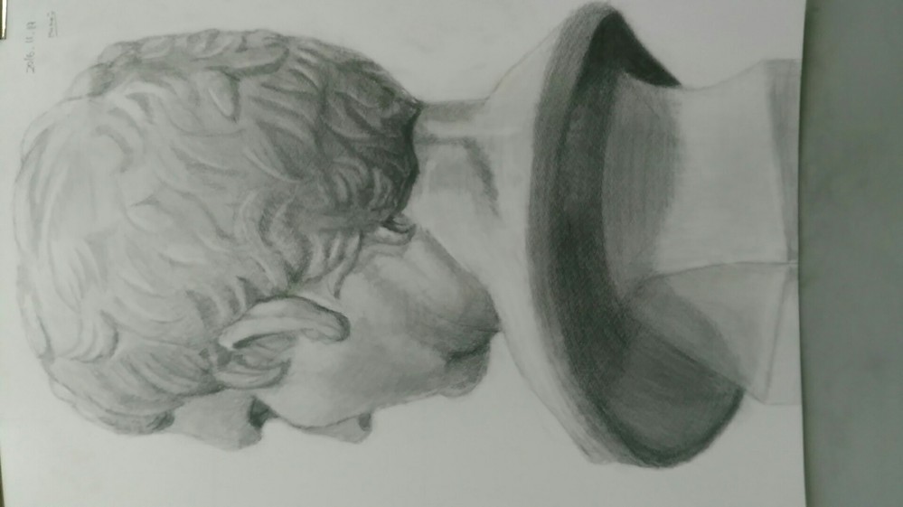 デッサンの評価お願いします。中学生3年生、美術系高校に進学希望の