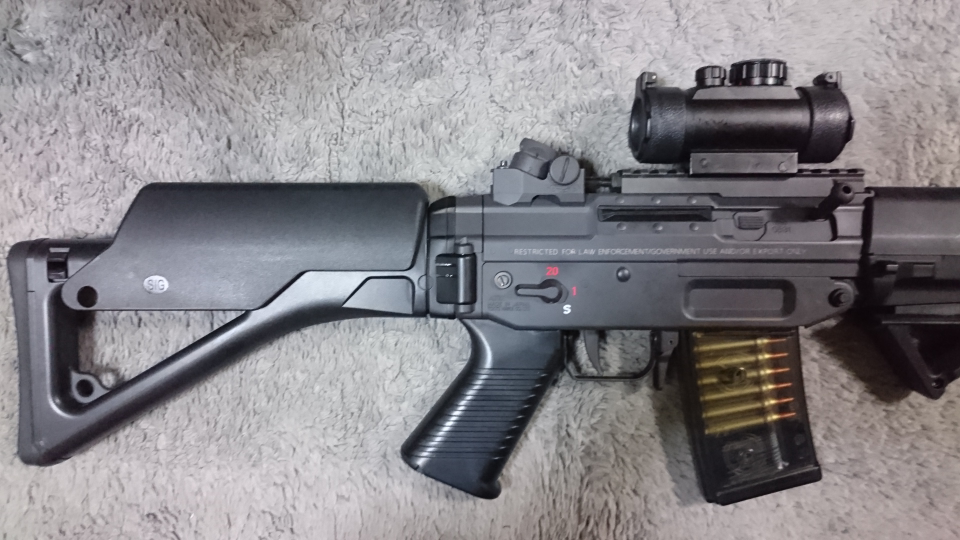 東京マルイのSIG552にICS製のチークピース(チークパッド、 - Yahoo