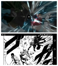 銀魂のアニメ版について下の画像のようにアニメと原作と構図が逆で Yahoo 知恵袋