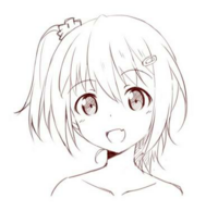萌え絵の練習がしたいのでまずは写すとこから始めるのですが 画像下 Yahoo 知恵袋