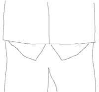 アウターのすそから シャツがはみ出してたら ダサいでしょうか 絵 Yahoo 知恵袋