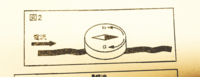 中2、理科｢電流と磁界｣の問題についてです。 〈問題〉
このように電流が流れている導線の上に方位磁針を置いた。このとき方位磁針の針はa、bどちらに振れるでしょうか。

答えはaとbのどちらになるのですか？
なるべく早くお願いします