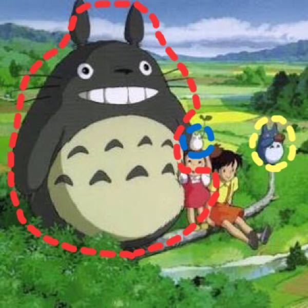 となりの 中トトロ 大きさ トトロと中トトロと小トトロの大きさ