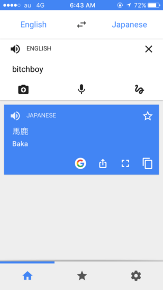 Bitchboy 馬鹿 Google翻訳でなんとなく入力したらこ Yahoo 知恵袋