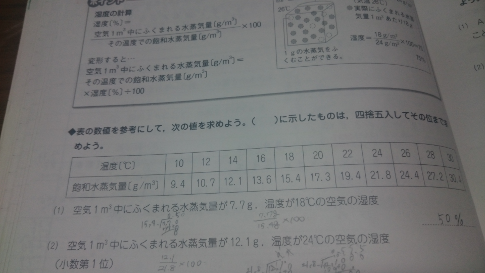 空気１立方メートル中にふくまれる水蒸気量が14 4ｇ 湿度が24度の空気は Yahoo 知恵袋
