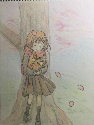 中学二年女子です 昨日描いた絵を色鉛筆で塗りましたカゲプ Yahoo 知恵袋