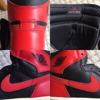 先日2001年のAirJordan1RETROを購入したんですが右足のスウ... - Yahoo!知恵袋