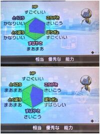 ポケモンの個体値について質問です この場合 画像参照 最終的にすば Yahoo 知恵袋
