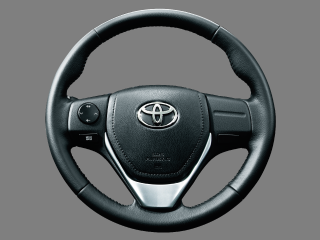 3本スポークステアリングホイール（本革巻き）の上からハ』 トヨタ