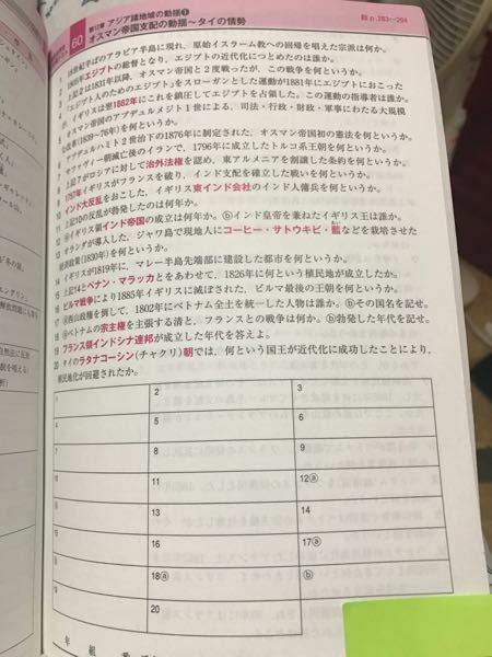 どなたか世界史の10分間テスト60の解答を教えてください よ Yahoo 知恵袋