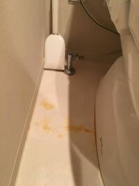 トイレ掃除の事で質問です トイレ床についた黄ばみはどうした Yahoo 知恵袋