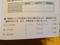 小学四年生の概数の問題がわかりません 分かる方 教えてください 4番の問題 Yahoo 知恵袋